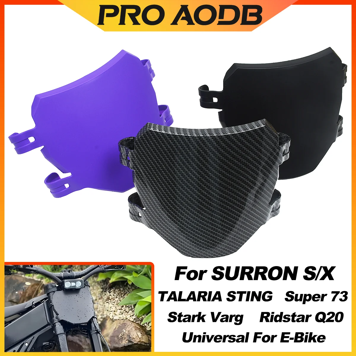 Universal Electric Bike Number Plate Front License Registration Plate For Surron S X Talaria Sting Stark Varg Super 73 Motocross