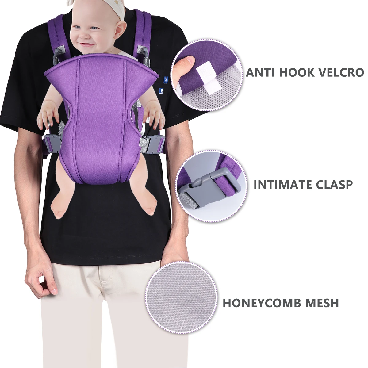 

Toddler Carrier Adjustable Straps Baby Shoulder Newborn Infant Sling Summer Backpack for Parent Children's Bag Breathable