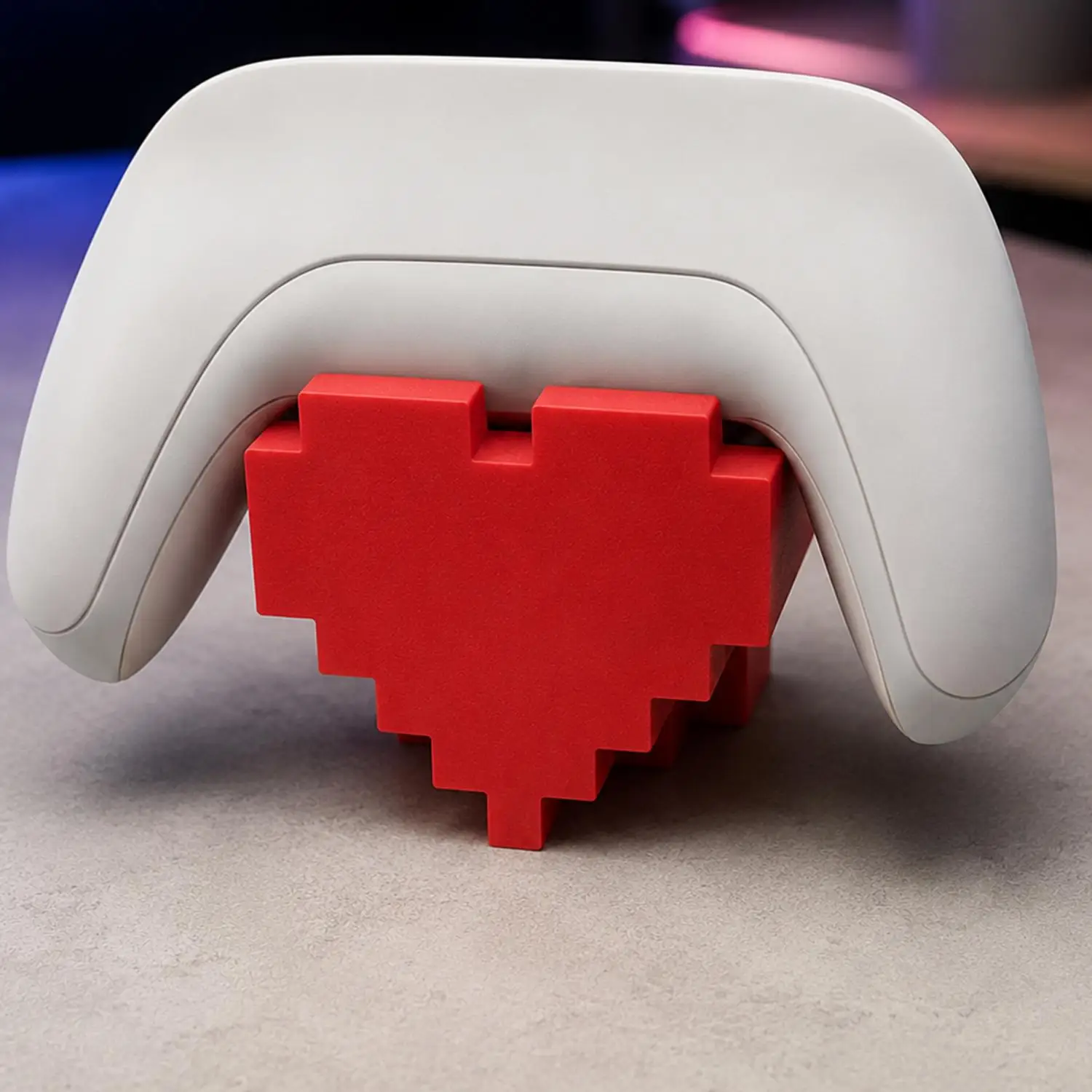 Cartoon Cute Lazy Holder Retro Heart Shape Game Controller Display Bracket Universal Game Console 3D Holder Stand