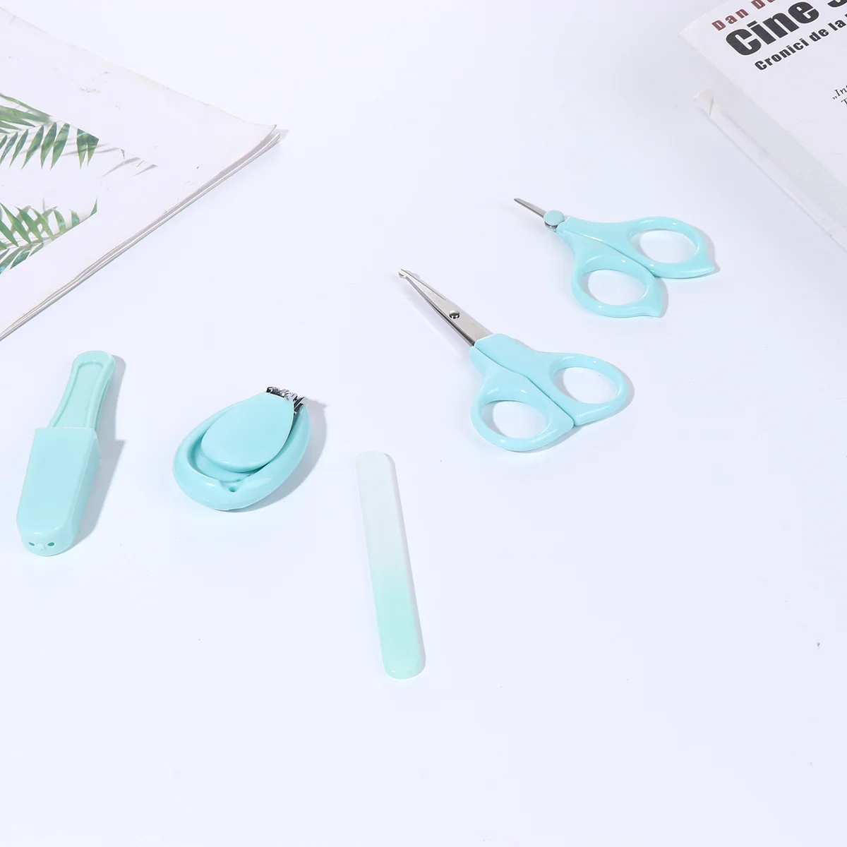 

5Pcs Baby Nail Clippers Manicure Set Essential Safety Infant Nail Cutting Tools Portable Lightweight Baby Manicure Kit