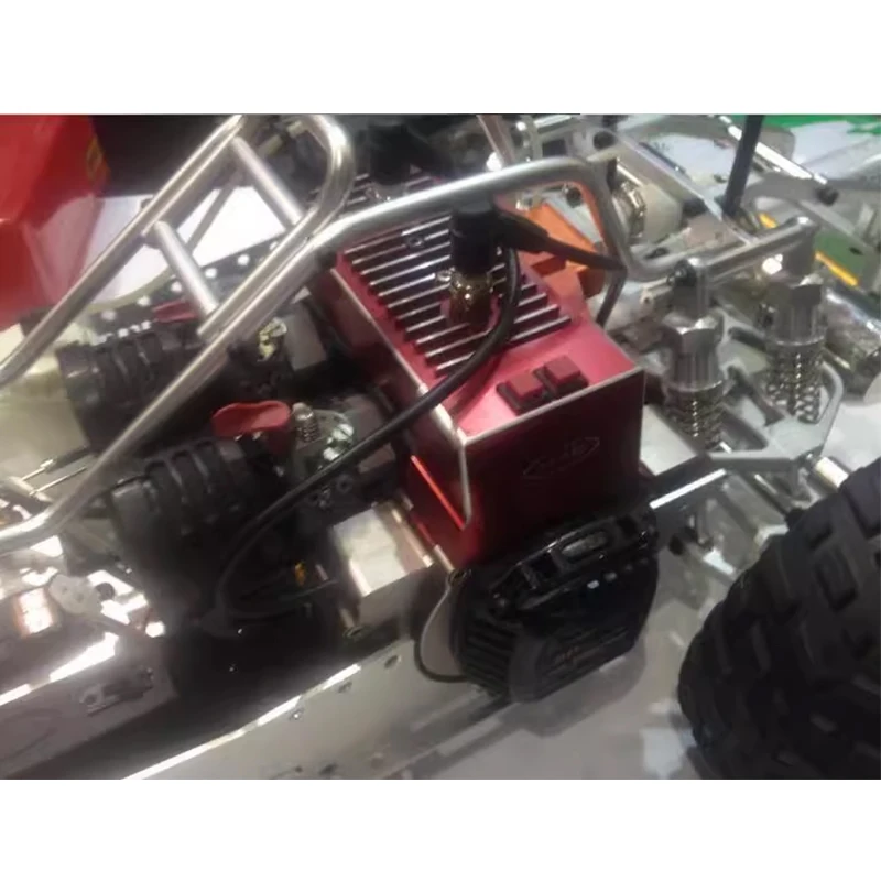 Modelo de motor de gasolina de dos tiempos de 62CC, motor bicilíndrico adecuado para modificaciones de automóviles con control remoto, alta potencia