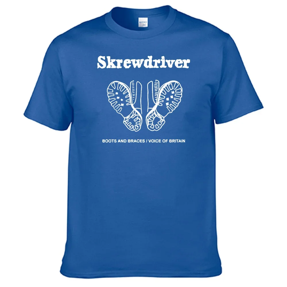 Band Skrewdrivers T Shirt 100% Cotton Men Shirt N01