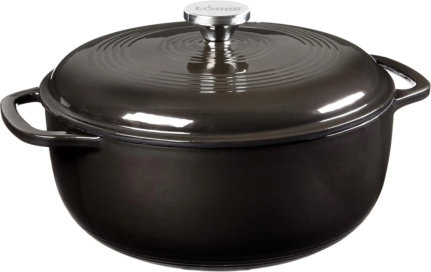 6 Quart Enameled Cast Iron Dutch Oven with Lid – Dual Handles – Oven Safe up to 500° F or on Stovetop - Use to Marinate,Midnight