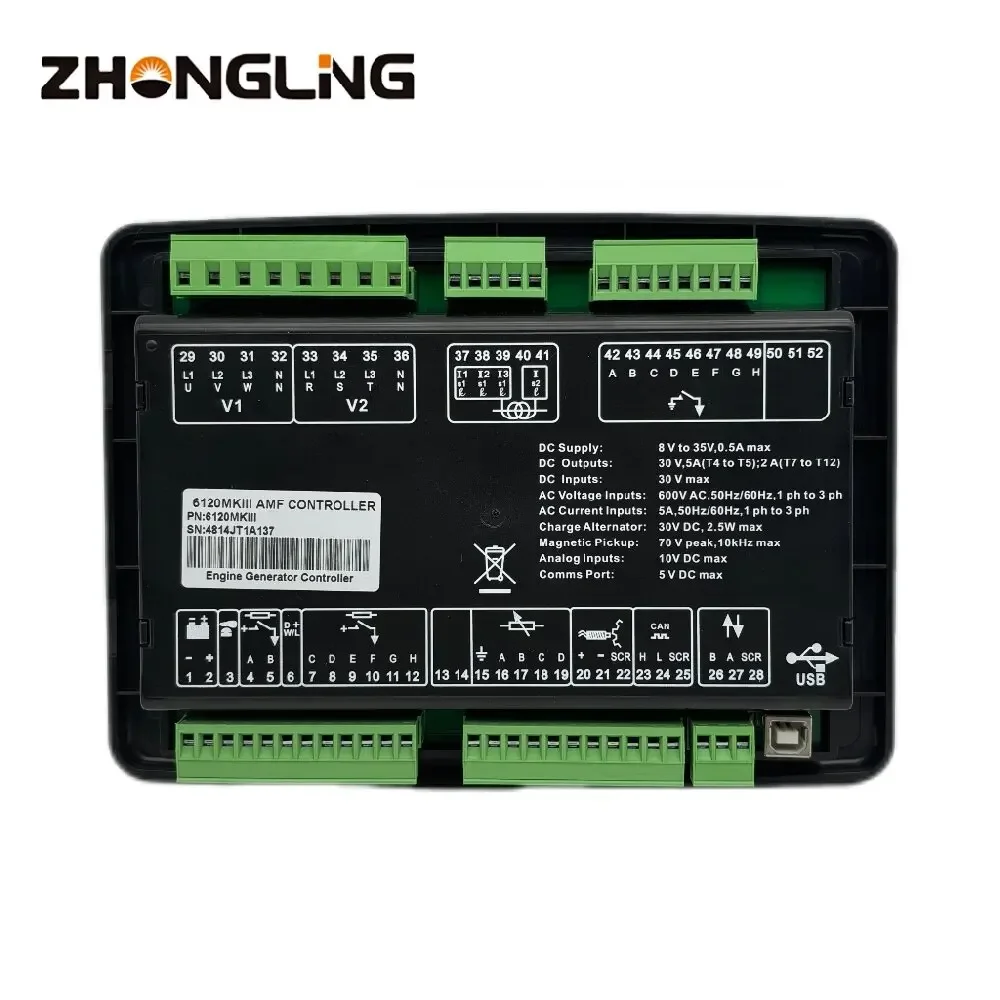 Automatic Auto Start Control Panel DSE6120 MKIII Generator Controller Deep sea DSE 6120 MKIII For  Diesel Generator