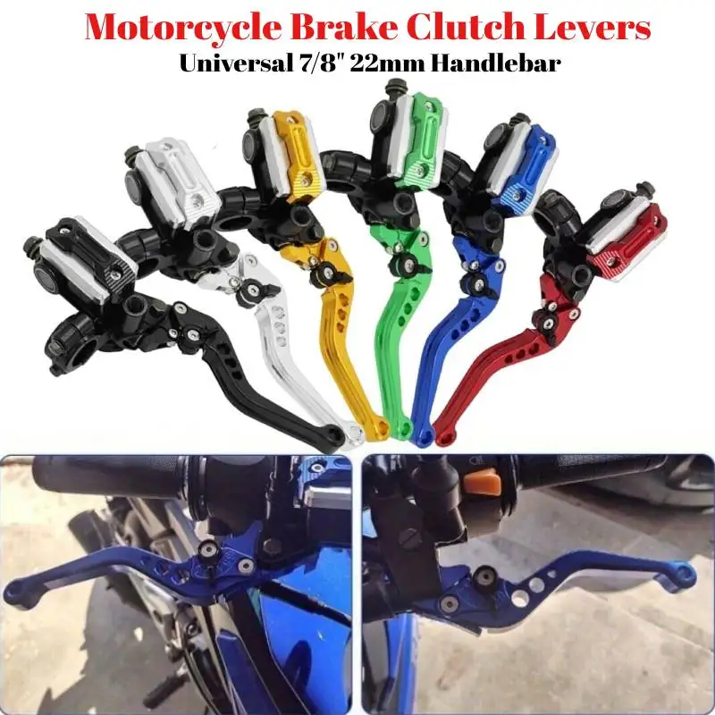 Motorrad Bremse Kupplung Hebel 7/8 "22mm Lenker Moto Hauptbremszylinder Hebel Kupplung Reservoir Für Roller Sport Dirt Bike