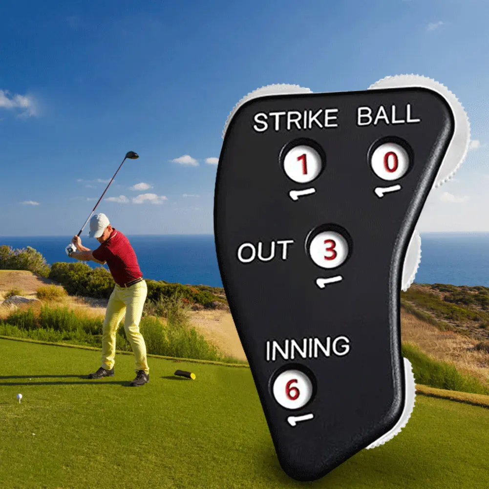 4 Wheel Referee Counter Baseball Umpire Clicker Handheld Softball Counter for Scorekeeper Recording Outs & Innings Balls