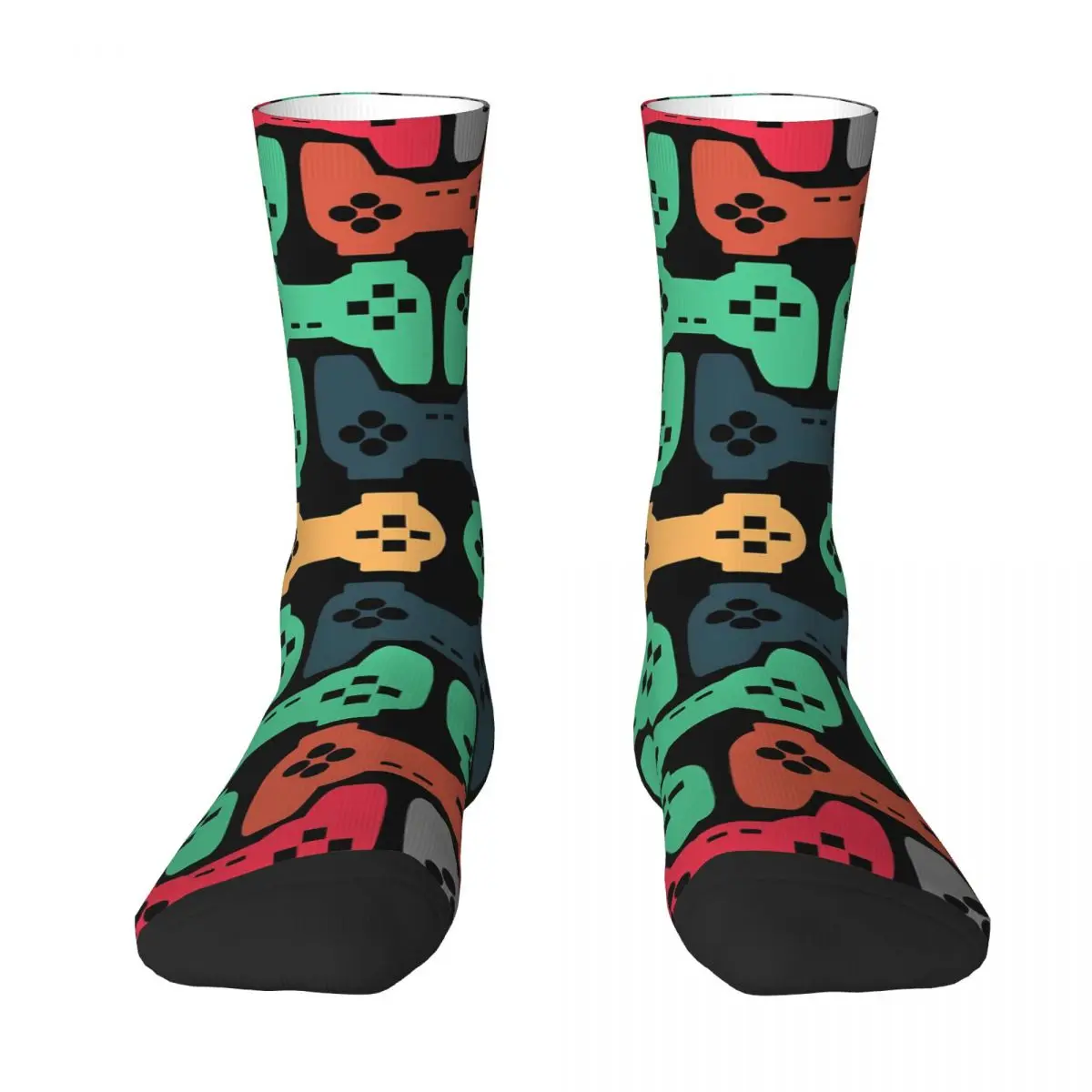 Gamepads Everywhere Game Controller Socks Hiking 3D Print Boy Girls Mid-calf Sock