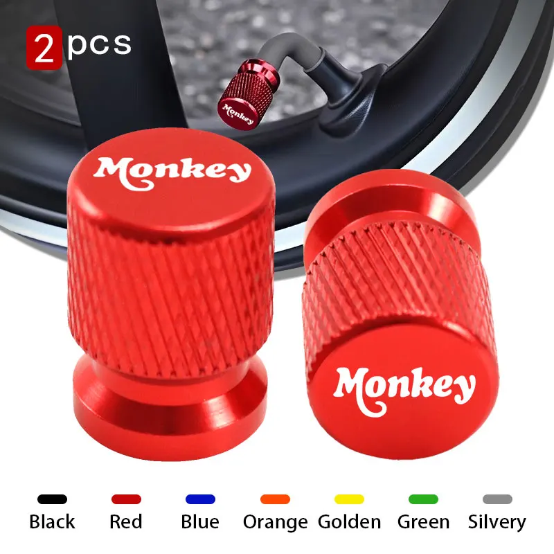 2 PCS Universal Dustproof Airtight Wheel Tire Air Valve Cap Covers For Honda Z125 Monkey Z 125 Z-125 Motorcycle Accessories