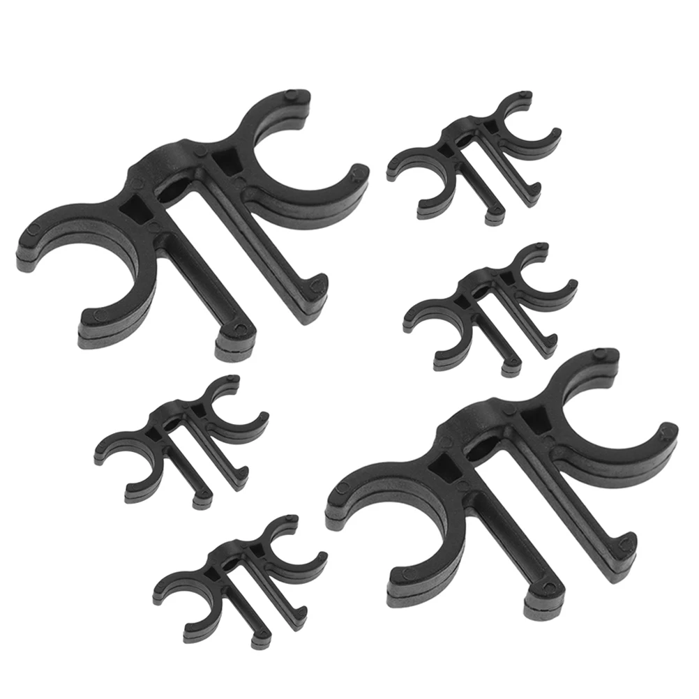 

6Pcs Trekking Pole Clips Walking Stick Accessories Double Rod Buckle Connectors For Hiking Camping Travel Outdoor Activities