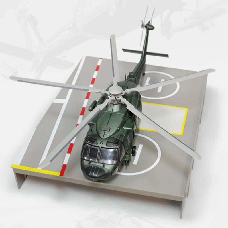 Scale 1/55 Straight-20 Helicopter Gunship Miniature Simulation Diecast Alloy Model Military Aviation Collectible Toys For Boys