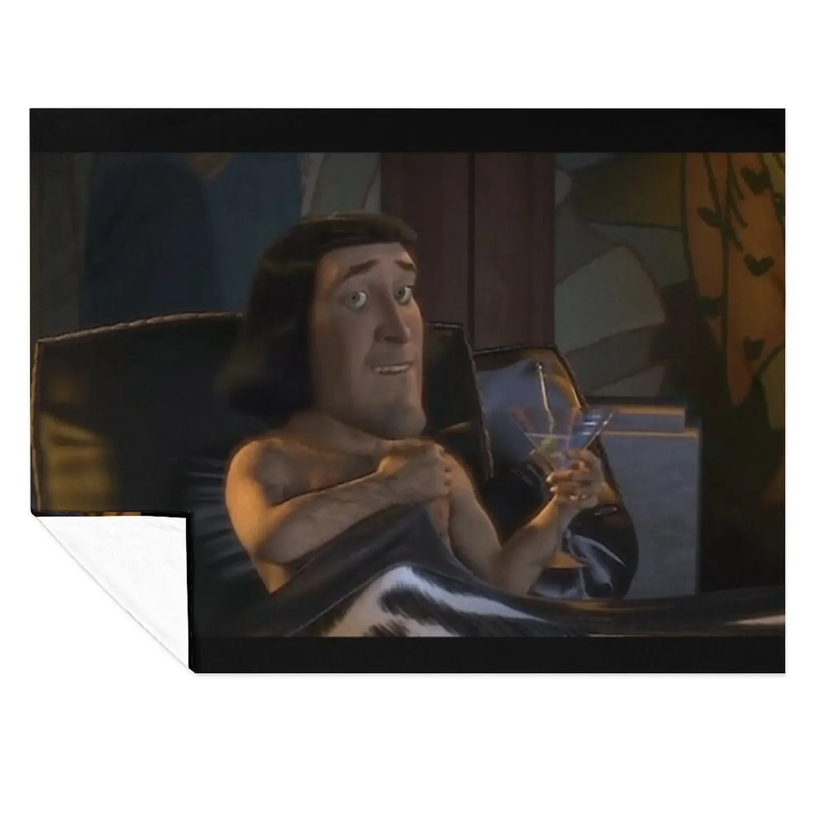 

naughty farquaad Throw Blanket Luxury Throw Luxury Designer Custom Plaid Blankets
