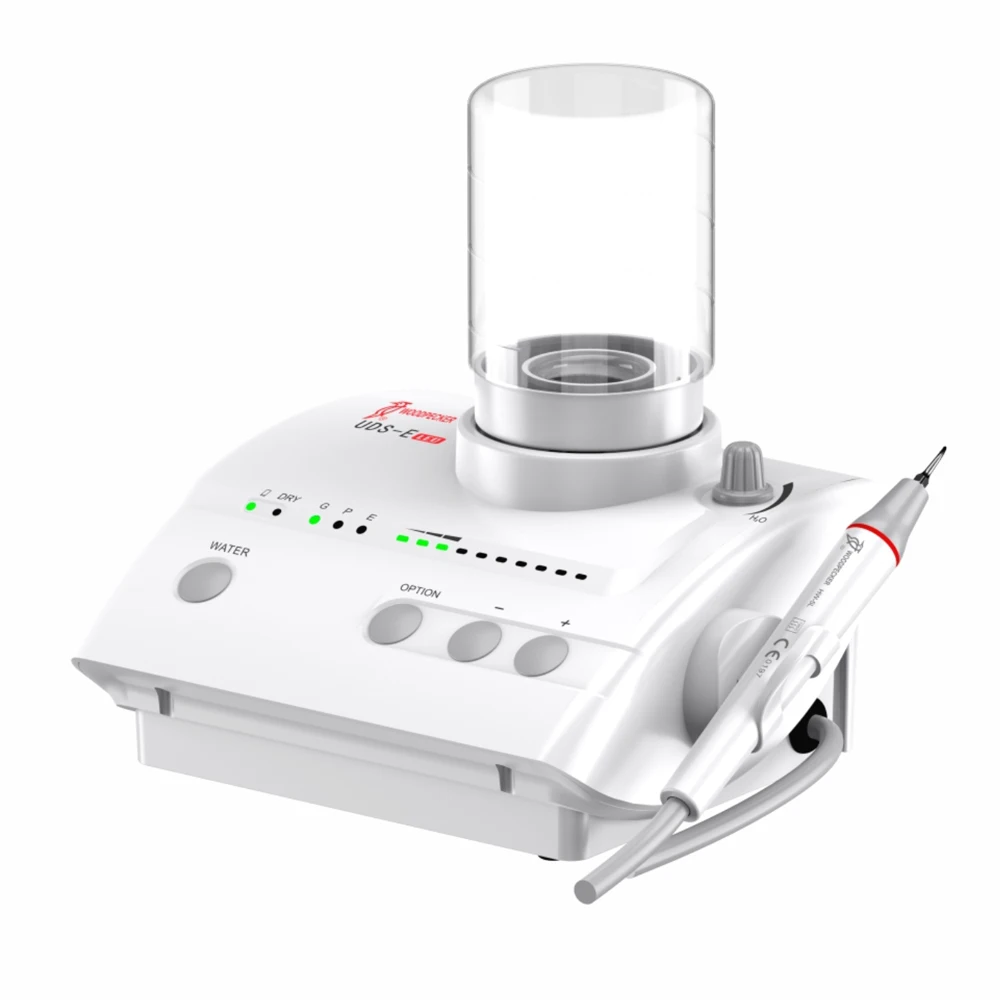 Woodpecker-máquina escaladora de ultrasonido Dental UDS-E, dispositivo de limpieza de suministro de agua para sarro, escalado de manchas para