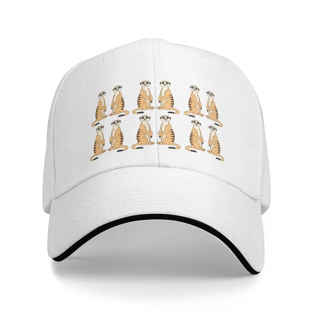 Meerkat pattern - cute cartoon meerkats - I love meerkats Bucket Hat Baseball Cap Luxury hat Hat ladies Men's