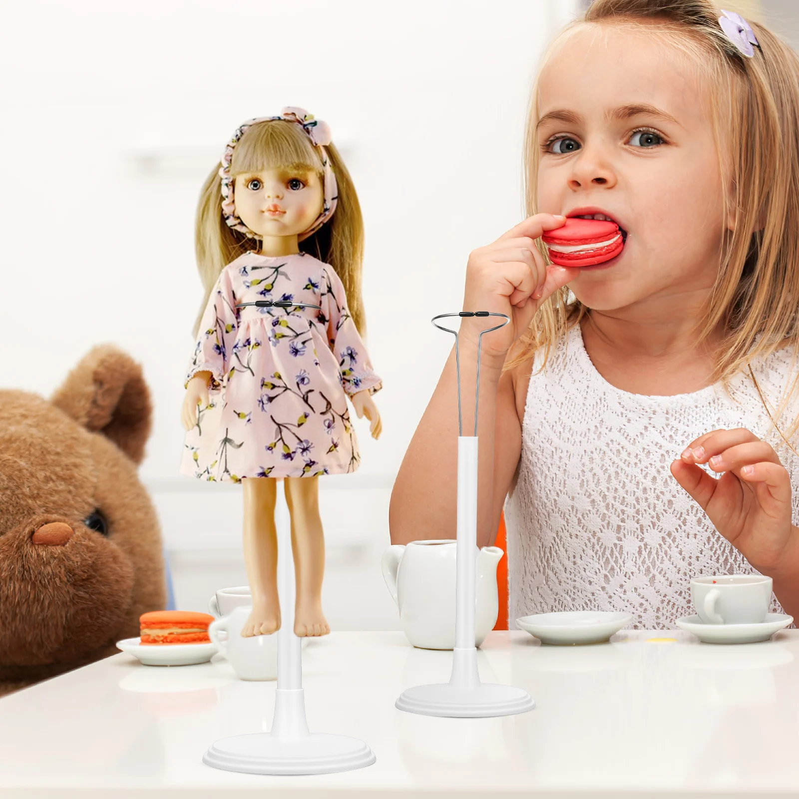 

4 pcs Vertical Easy Assembly Decorative Display Rack Simple Storage Holder Figures Small