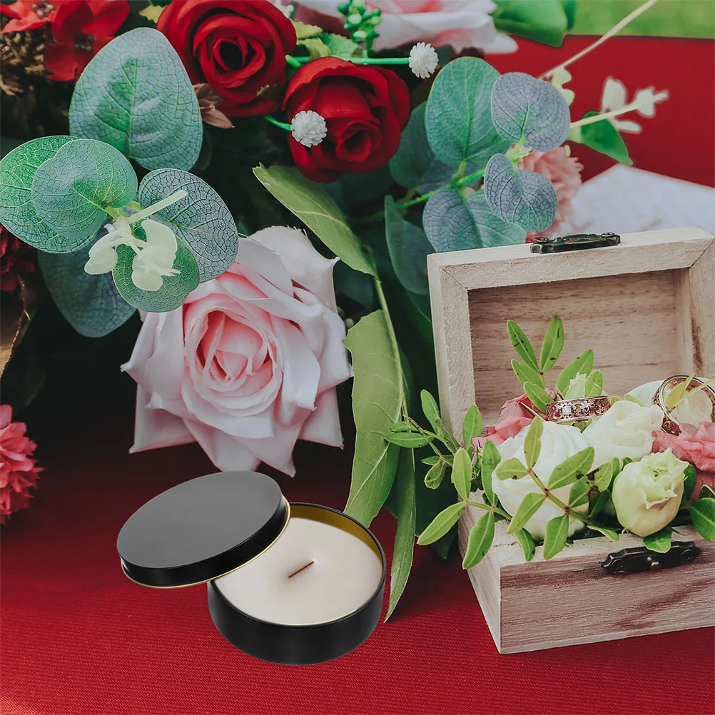 

8Pcs Round Tinplate Storage Containers Small Mini Tins for Balm Candy Organizers Round Tinplate Box Cookie Tins with Lids