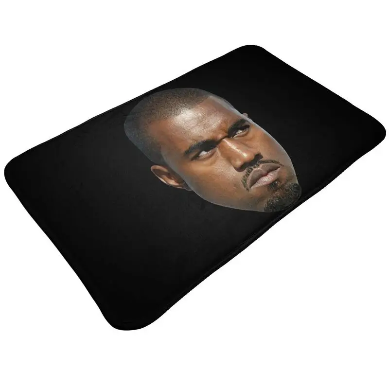 Custom Funny Kanye West Meme Front Floor Door Mats Indoor Rapper Music Producer Bathroom Kitchen Doormat Bedroom Carpet Rug