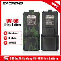 Baofeng UV-5R Battery 3800mAh Walkie Talkie Enlarge Battery 1800mAh BL-5 For UV5RT UV5R UV5RE UV5RA Two Way Radio Power Provider