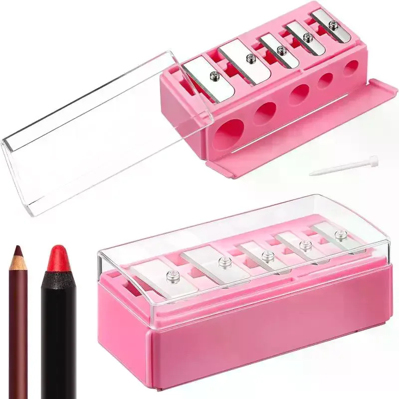 Picture 4: 5 Holes Sharpener Multi-functional Pencil Sharpener With Lid For Eyeliner Lipliner Pencils