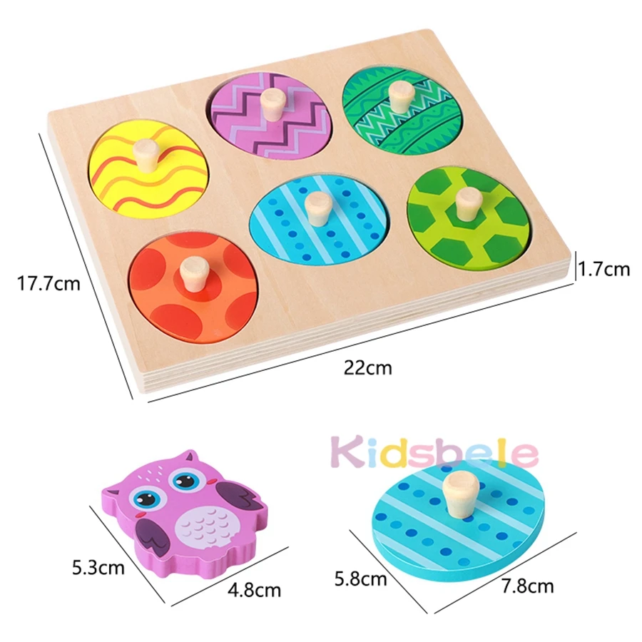 ألعاب مونتيسوري الخشبية ألعاب حيوانات ألغاز للأطفال بعمر 1-3 سنوات لعبة تعليمية مطابقة ألعاب الفرز للأطفال والفتيان والفتيات