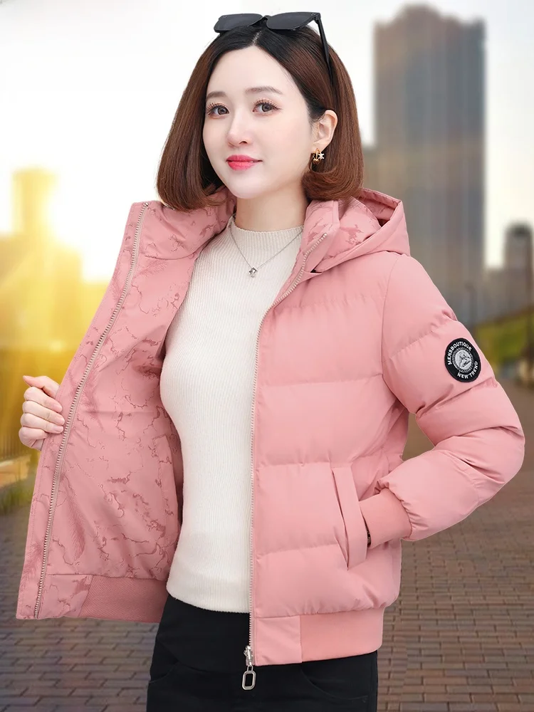 เสื้อโค้ท TUCANO แบบสองด้านสำหรับผู้หญิง ผ้าฝ้ายผสมขนเป็ด แฟชั่นเกาหลี ทรงสลิม ซิปยาว