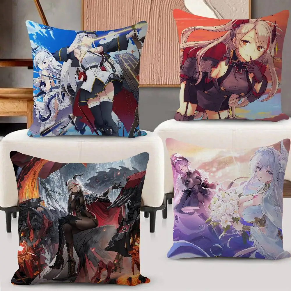 Game A-Azur L-Lane Cushion Office Cushion Pillowcase Car Cushion Cover45X45CM Lumbar Pillowcase Sofa Pillowcover