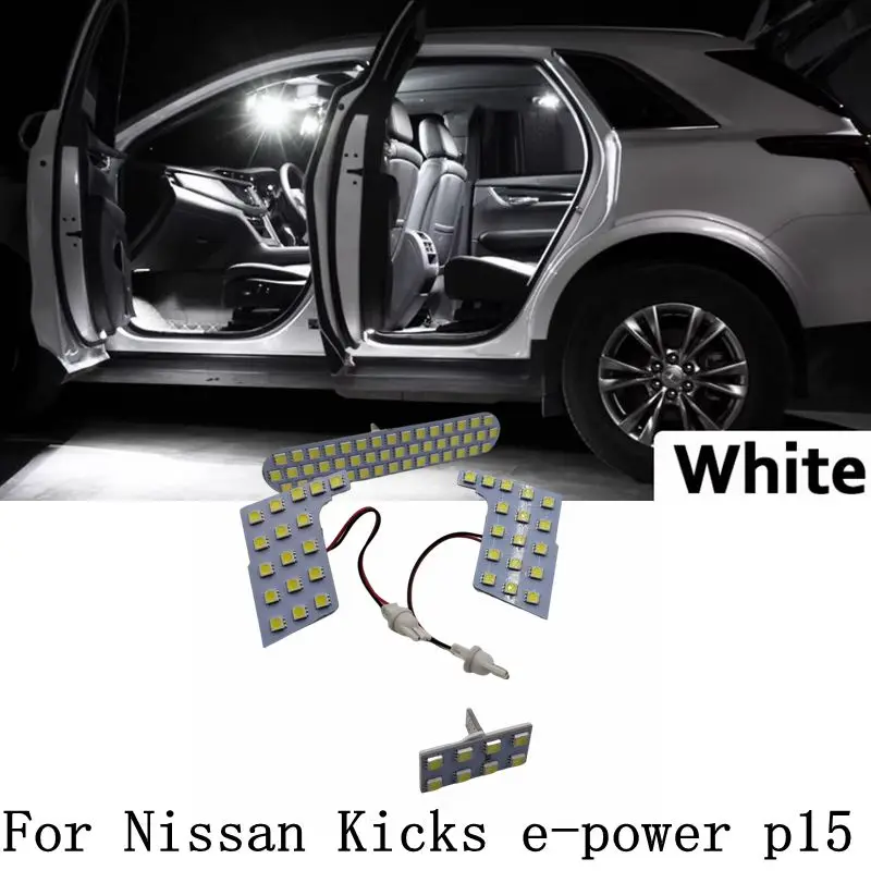 For Nissan Kicks  e-power p15 2017 2018 2019 2020 2021 2022 Vehicle Lamp LED Interior Map Dome Trunk Light Kit Car Led Bulbs