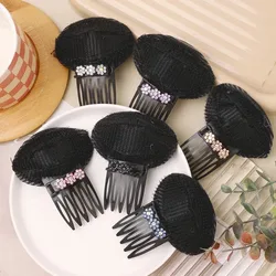 Rhinestone Invisible Fluffy Hair Pad Sponge Clips Puff Hair Head Cushion Bun Bump It Up Volume Hair Base For Women Girls 2025New