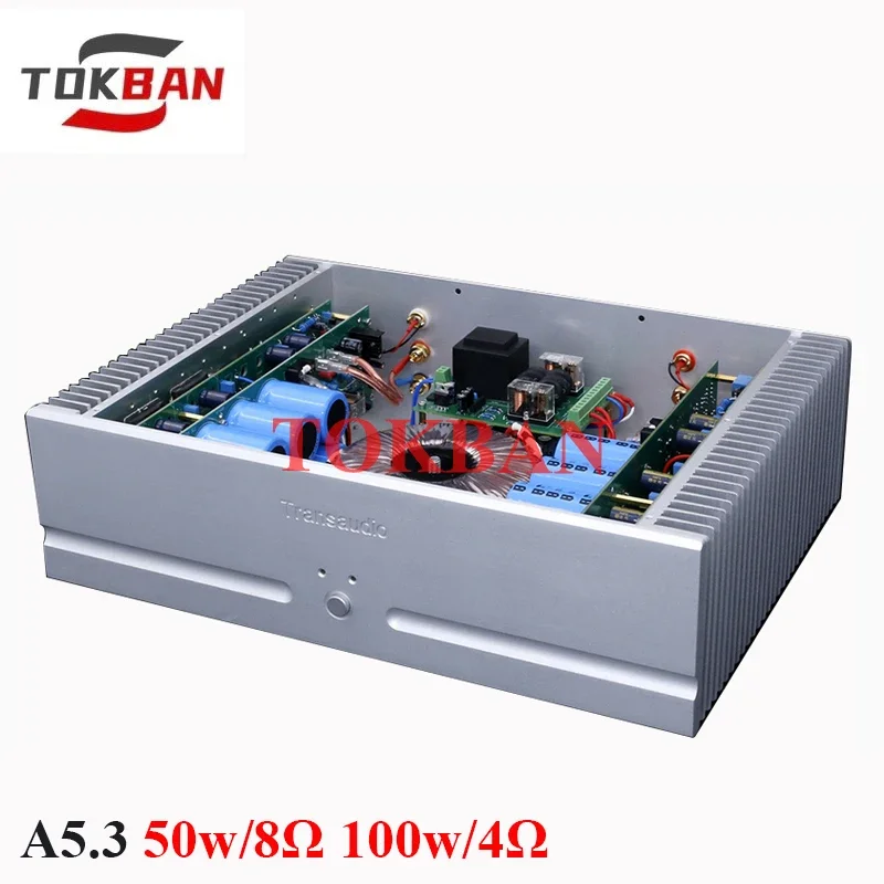 Tokban A5.3 100w*2 2-channel Class A Power Amplifier High Power High Resolution HIFI Amplifier Audio