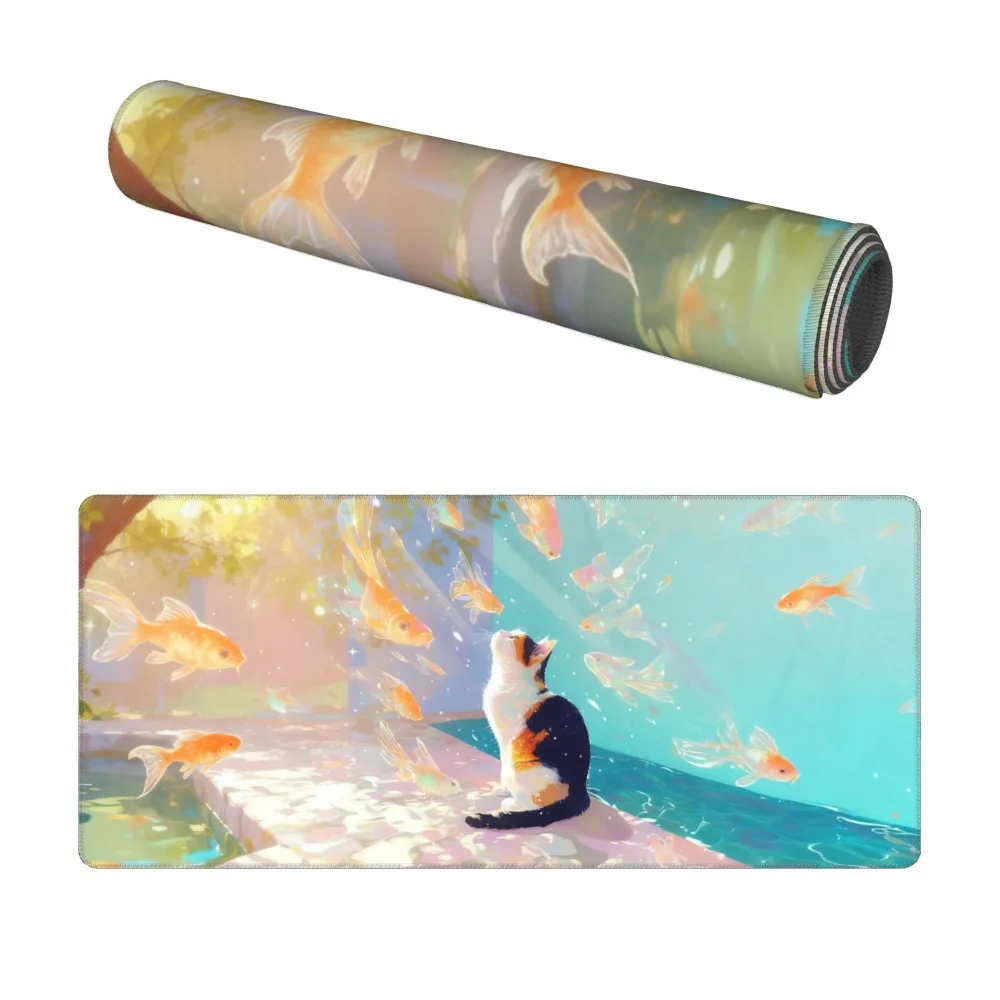 Tapis de souris de style japonais, grand tapis de table de style japonais, décoration, accessoires pour gamer, tapis de souris xxl, accessoires de bureau