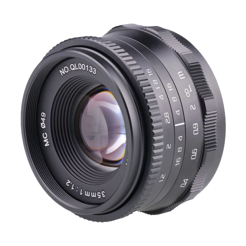 RISESPRAY 35mm F1.2 Large aperture manual micro single lens for Olympus Panasonic Micro 4/3 M4/3 Mount E-M1 E-M1Mark II E-M5