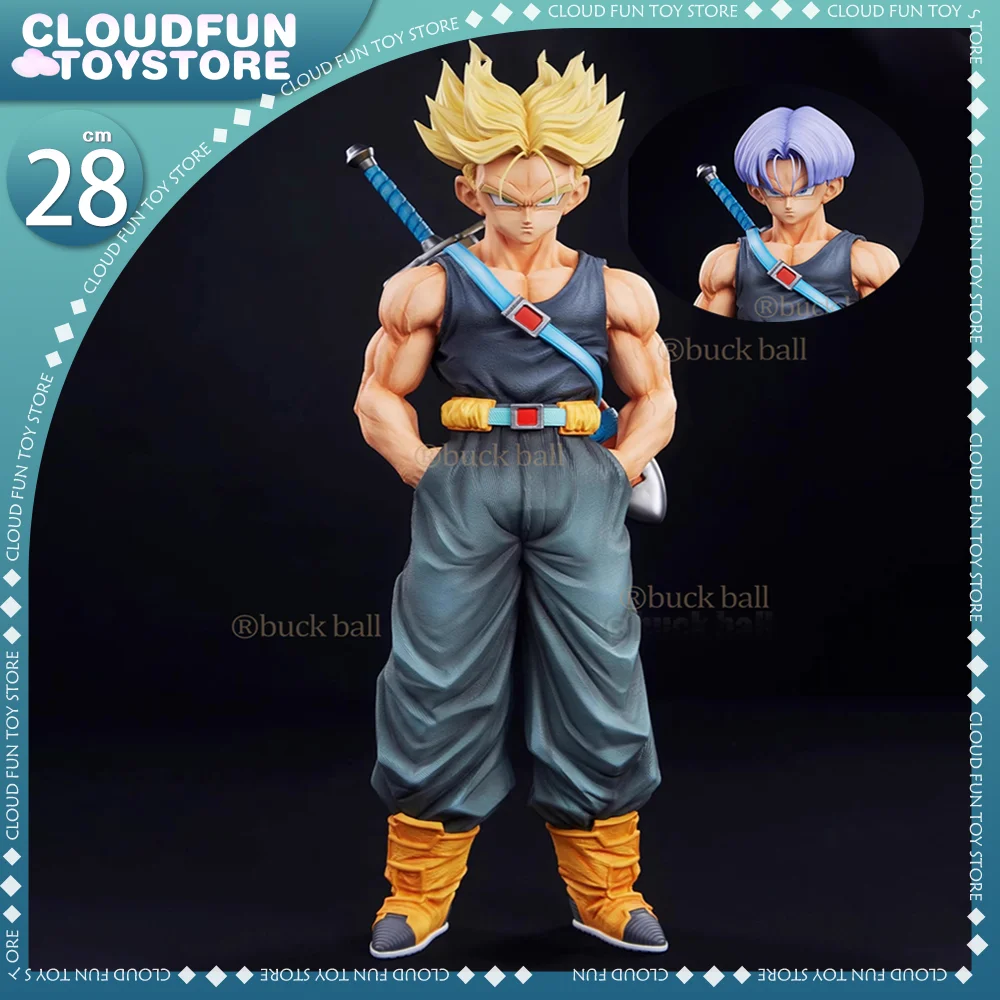 

28cm Dragon Ball Z Fighters Trunks Anime Figure Super Saiyan Trunks Figure Future Trunks Figures Model Collection Decoration Toy