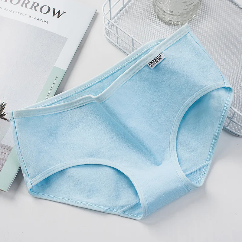 6 pezzi mutandine da donna biancheria intima di cotone slip ragazze tinta unita senza soluzione di continuità accogliente vita bassa biancheria sexy mutande femminili intimo