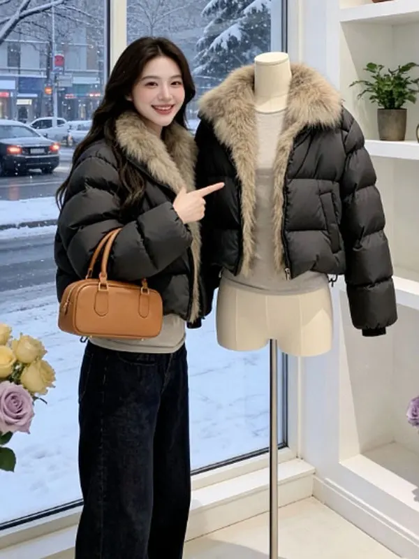 

Корейская утепленная хлопковая куртка-пальто: уникальная, привлекательная зимняя верхняя одежда для невысоких, модная и стильная