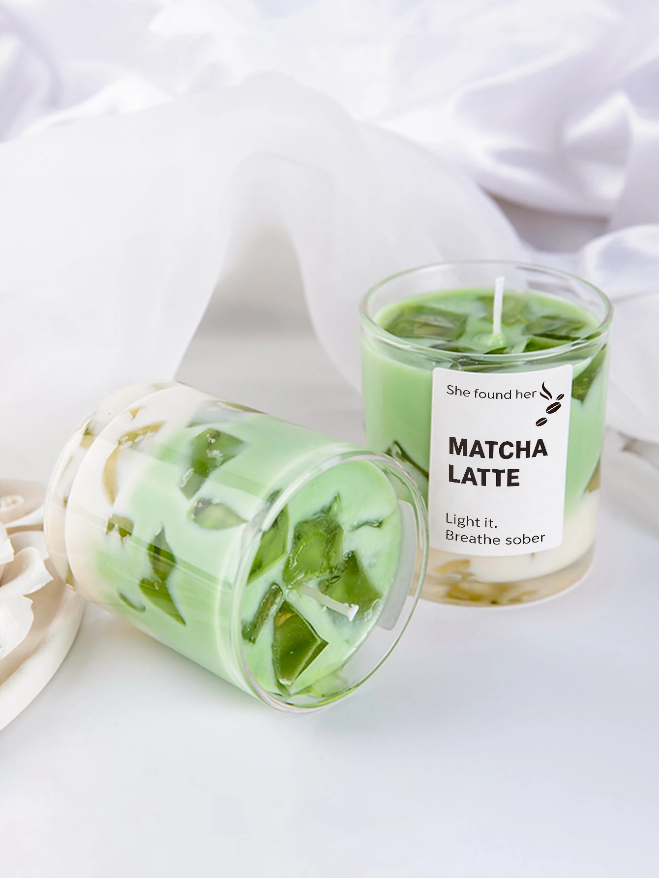 One Tea-Flavored Coffee-Scented Candle Holder, Suitable for Home Decoration, for Occasions Such as Birthday, Mother's Day, Fathe