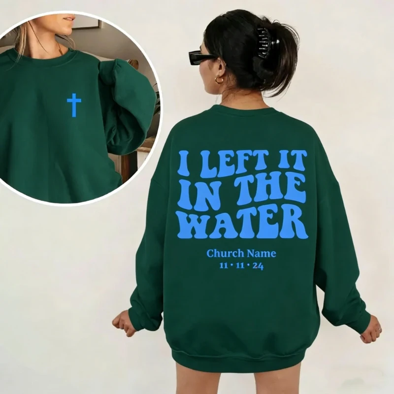 هدية مخصصة للمعمودية أو يسارها في الخريف والشتاء، سترة بغطاء للرأس متطابقة للتدفئة، بلوفر بأكمام طويلة