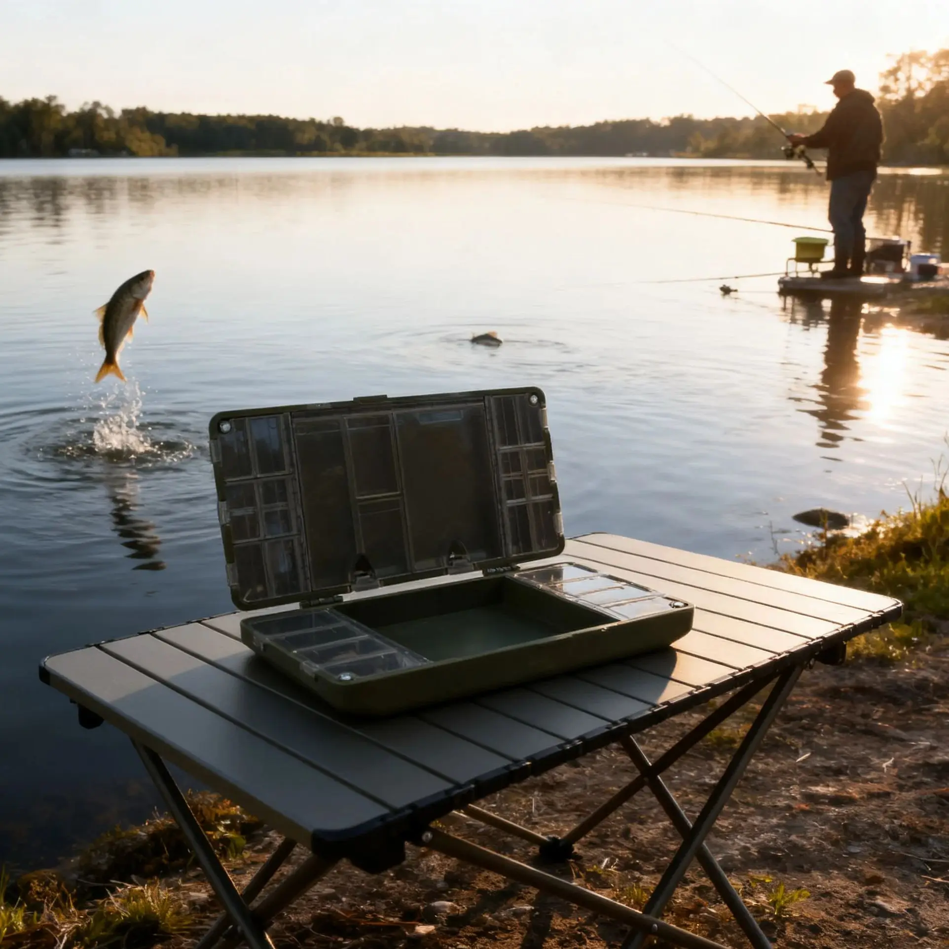 

Large Fishing Tackle Box With Magnetic Closure Plastic Storage Organizer Hooks Lure Case Fishing Tackle Accessories