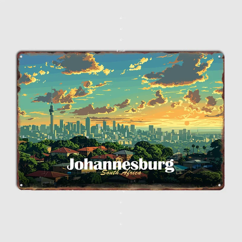 Home Decor Johannesburg - Affiche de voyage avec paysage de