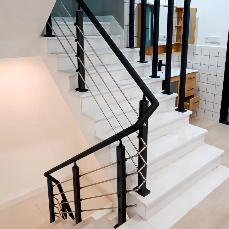 Customization  Handrail Railing for Stairs Indoor Stair Handrail Modern Cable Railing Low Maintenance Handrails for Stairs