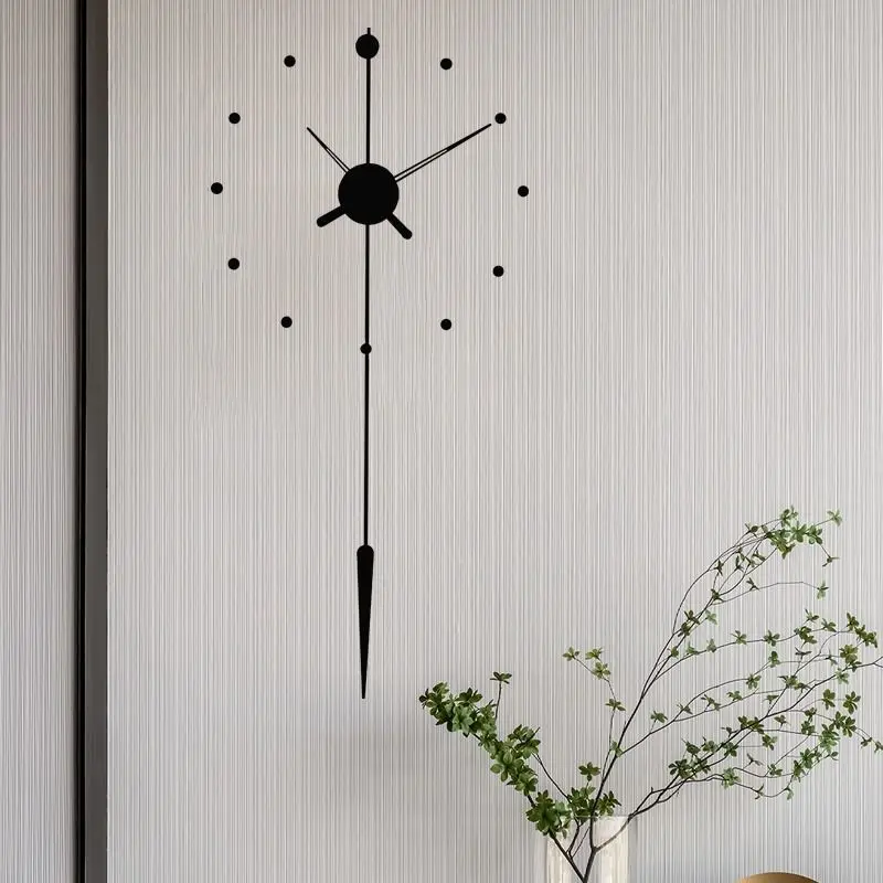 Modern Wall Clocks Metal Minimalism Clock Watch Art Creative Clock Mechanism Silent Clocks for Living Room Home Decoration