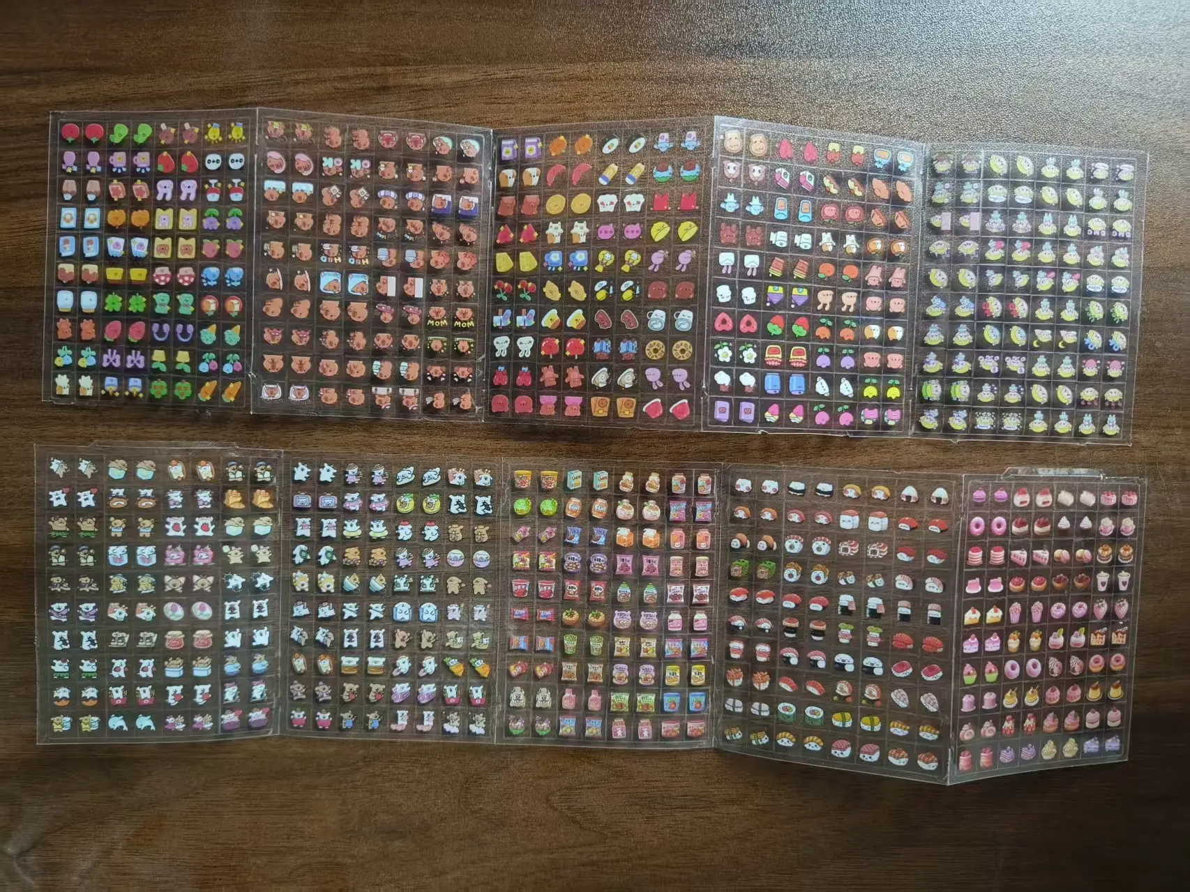 Mini Deko Stickerbuch 800/4800 Stück Niedliche Jiyi Laser-Glitzer-Aufkleber für Tagebuch Scrapbooking Sternenhimmel Holo-Charaktere Set – Detail 3