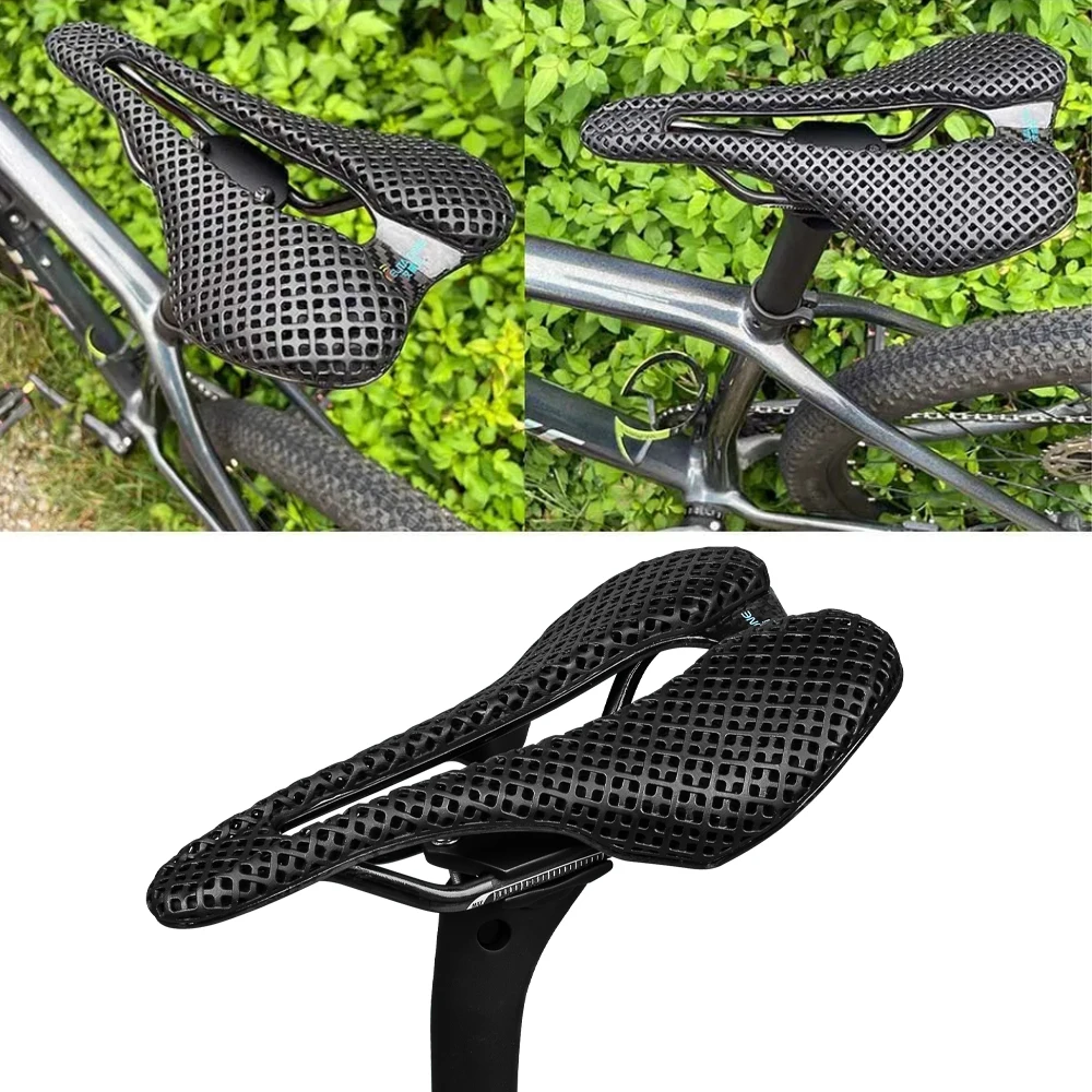 ELITAONE 3D-gedruckter Fahrradsattel aus Vollcarbon, ultraleichtes Fahrradsitzkissen für Rennräder und Mountainbikes, MTB-Sitz – Detail 9