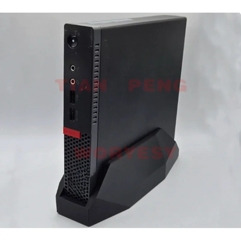 WYORESY precise ergonomic vertical tilt stand for Lenovo Mini Host adjusts proper height optimizing desktop operating posture