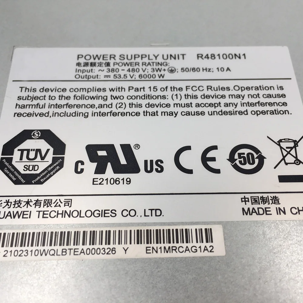 For Huawei Switching Power Supply 100% Tested Before Shipment R48100N1 6000W