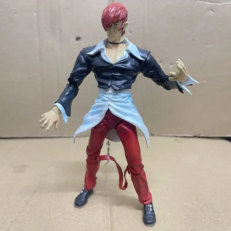 19cm Street fighter Anime Figures Capcom vs Snk Action Figure Genuine Bulk Toy Iori Yagami Takashi Ryu Ken King Figurine Gamegif