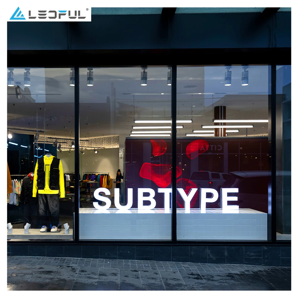 HD Transparent Mesh Module Display 3D LED Transparent Glass Advertising Screen