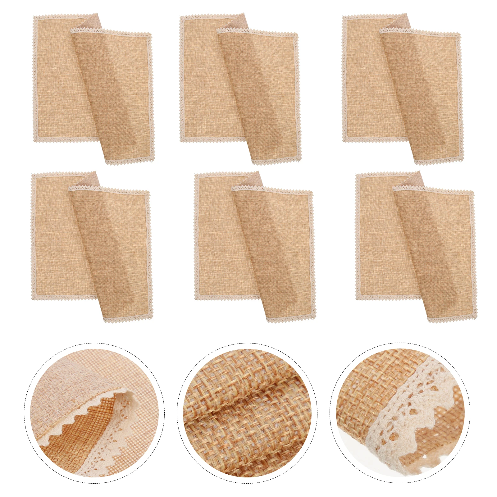 

6pcs Premium Placemats Heat Resistant Heart Insulation Pad Table Mats For Dining Room Decor Soft Tableware Mat