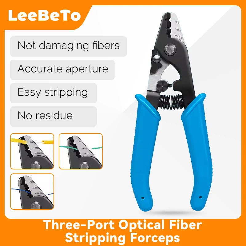 COMPTYCO VCFS-33 Three-port Fiber Stripping Pliers Optical Fiber Stripper FTTH Tool Fiber Optic Wire Stripper