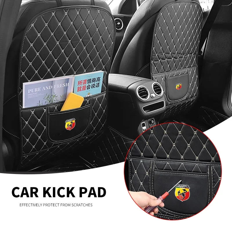 

Car Rear Seat Anti-kick Mat All Inclusive Pad Anti-dirt Mat For Abbas Abarth Punto 125 500 595 695 OT2000 Ducato Accessories