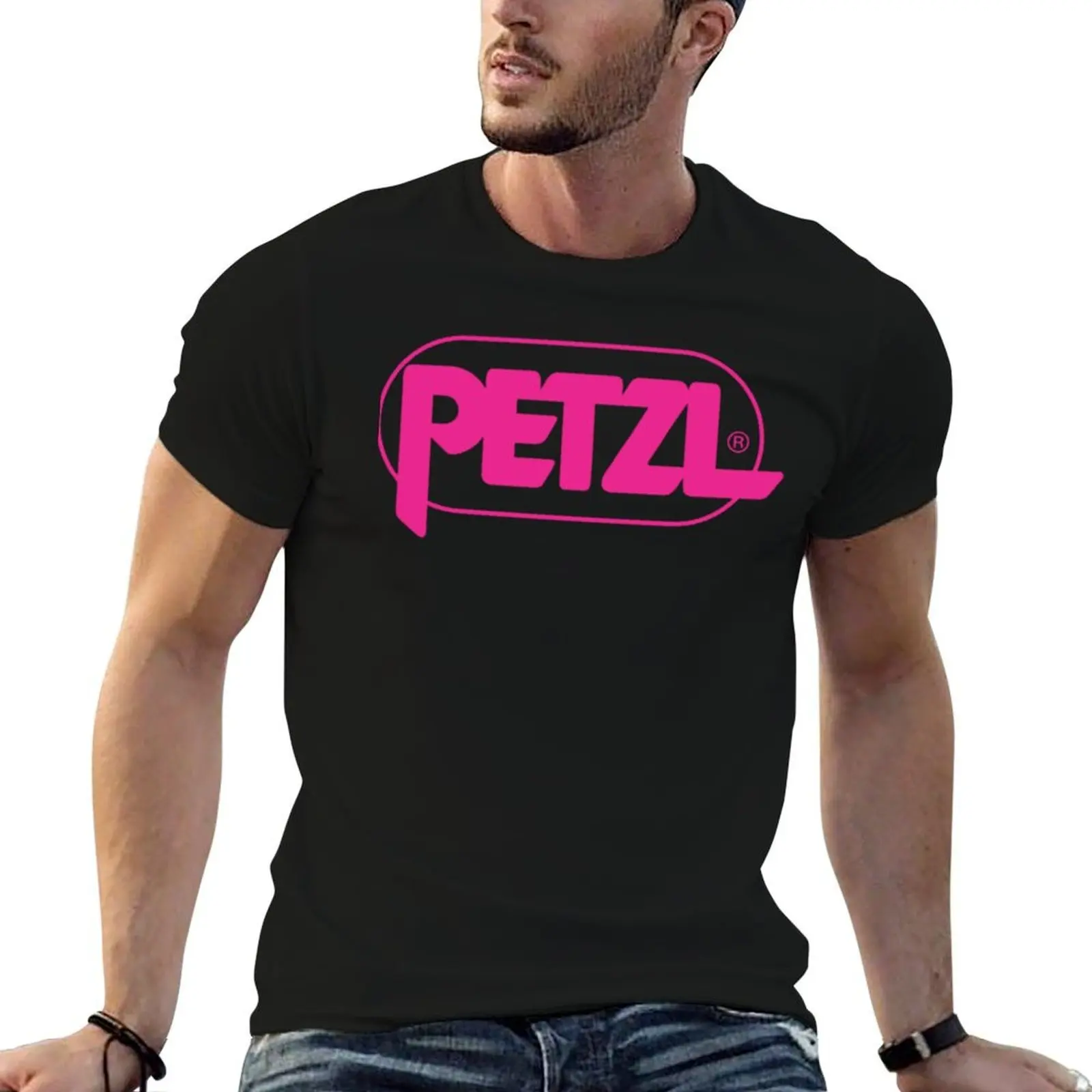 Camiseta magenta petzl, camisetas para hombre, camisetas de algodón de anime, camiseta de gran tamaño
