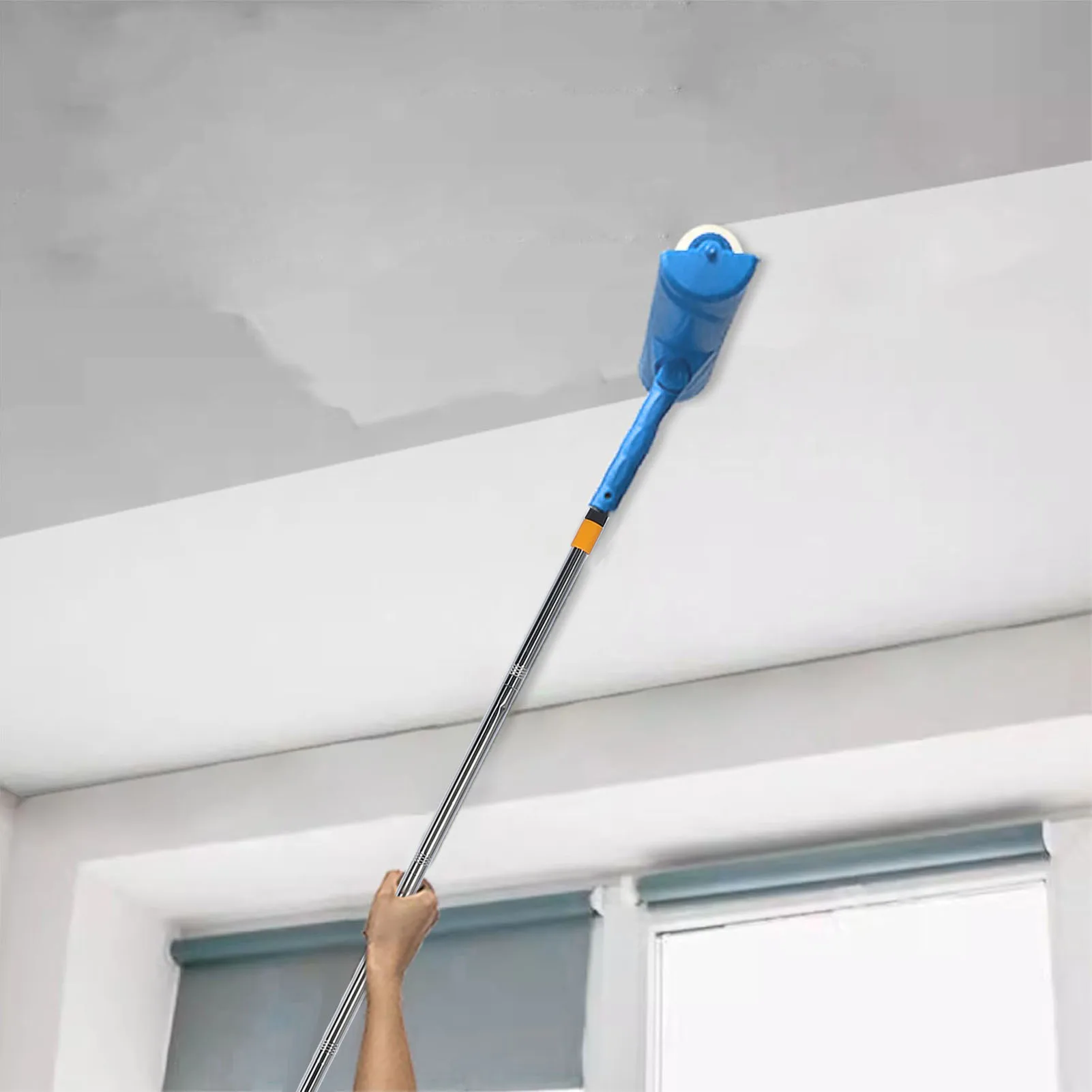 Home Ceiling Paint Roller Anti Splashing Wide Application Ceiling Paint Roller 10 Inch Convenient Handle Adjustable for Door